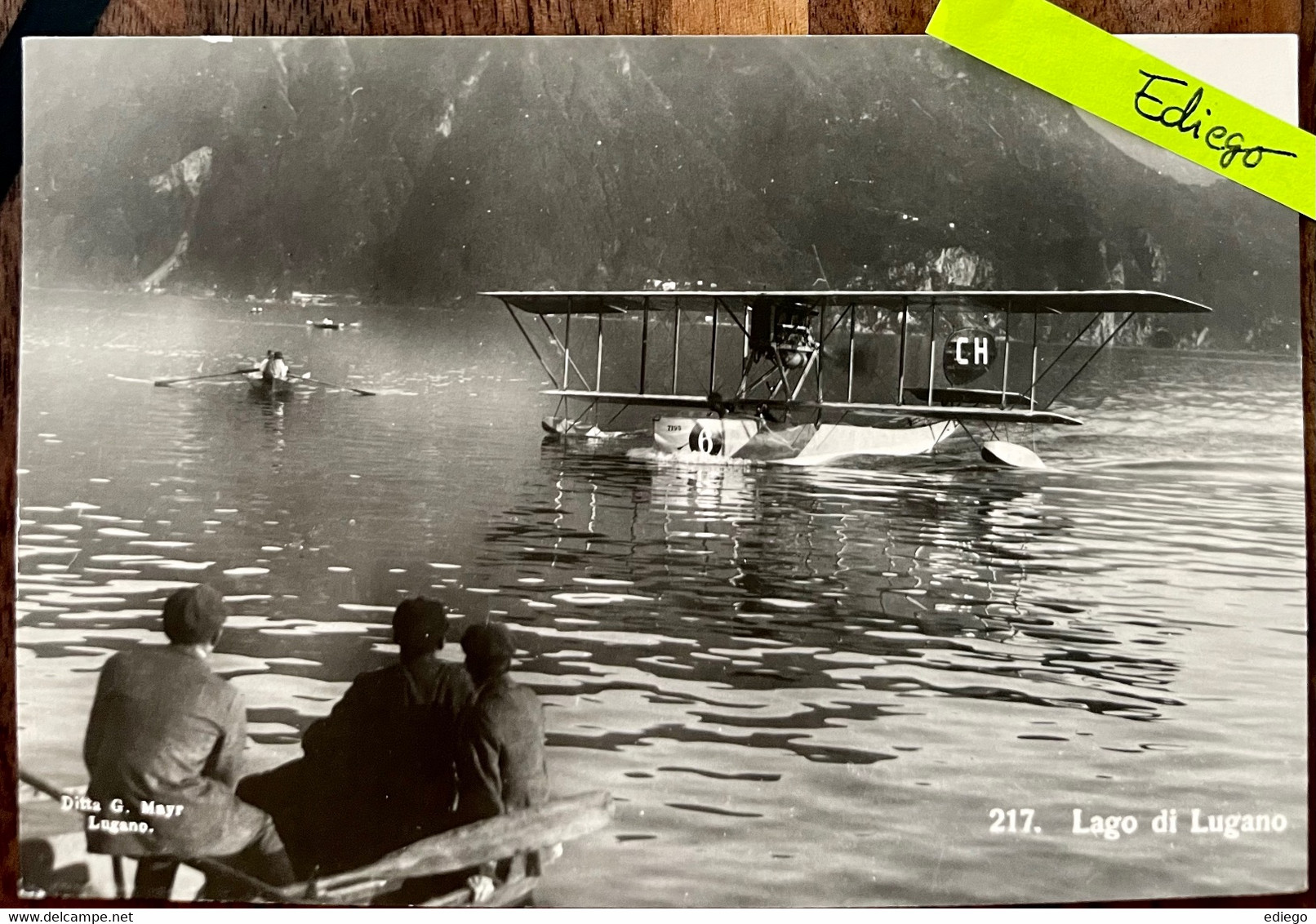 IDROVOLANTE SUL LAGO DI LUGANO  1923 - GIORNATA DELL AEROFILATELIA - Lugano