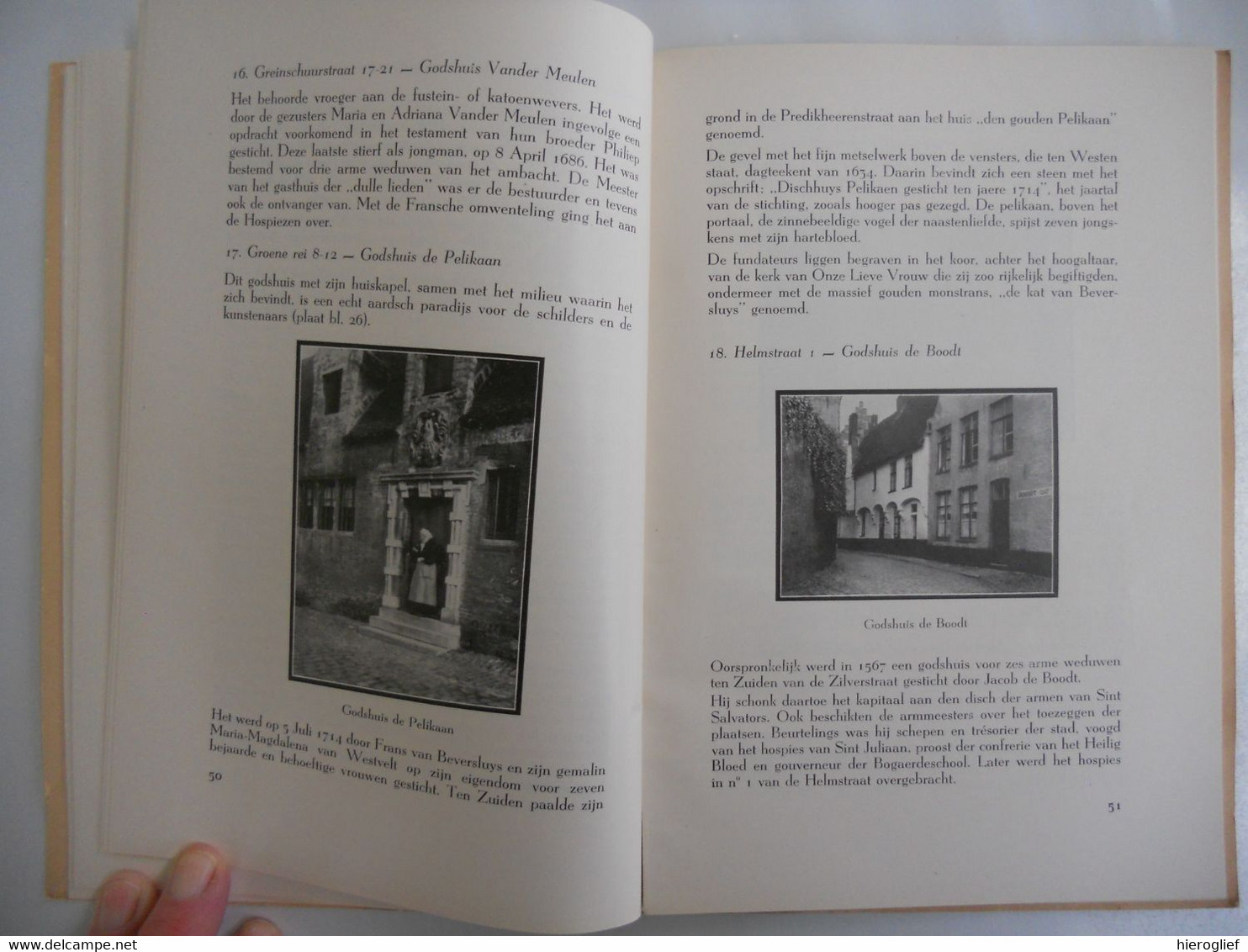 Gids der Brugsche Godshuizen door A. Maertens pastoor Brugge wat is een godshuis in wezen? overzicht v brugse godshuizen