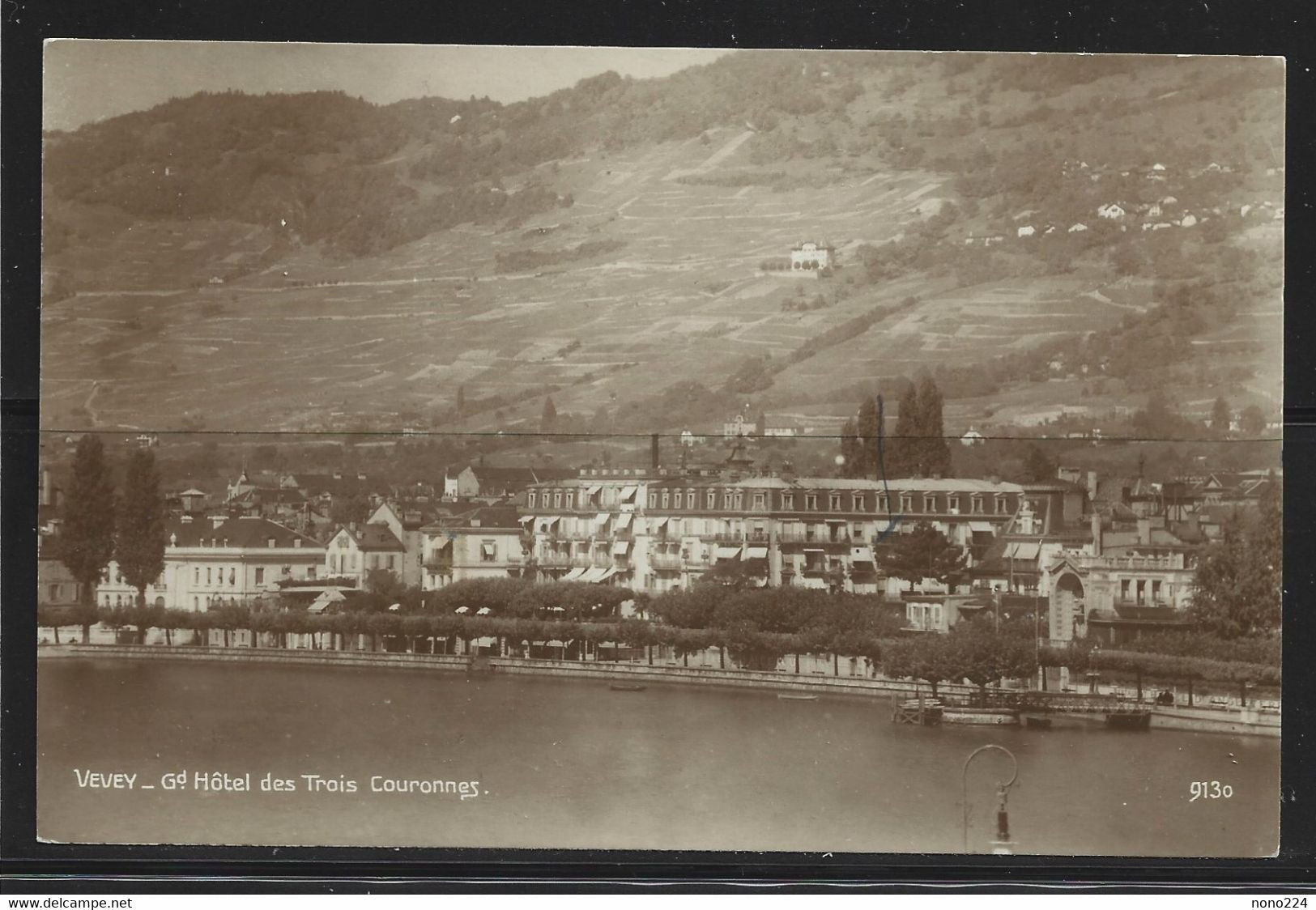 Carte P De 1925 ( Vevey / Grand Hôtel Des Trois Couronnes ) - Vevey