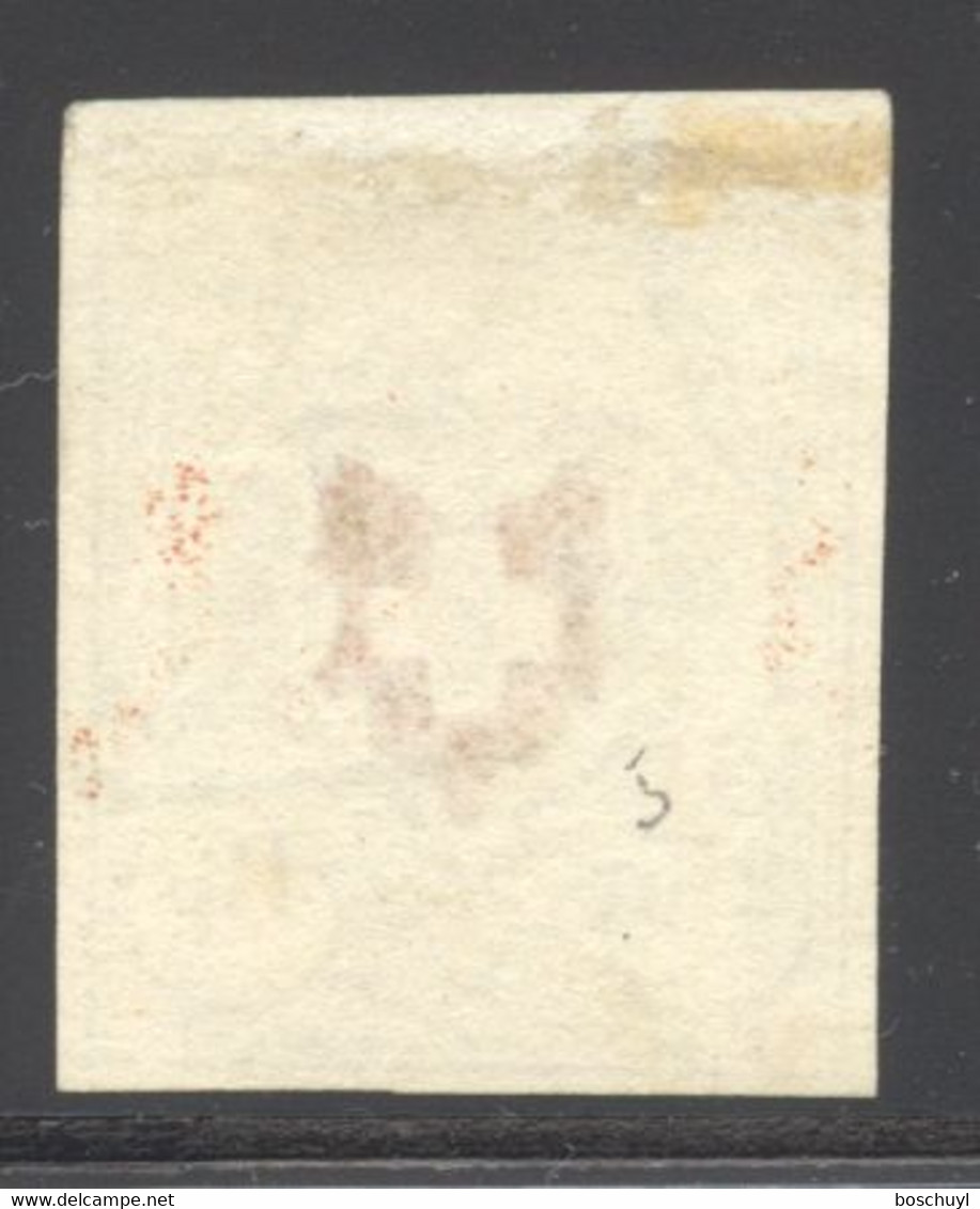 Switzerland, 1850, 2,5 Rp. Heraldry, Schweizer Wappen Mit Posthorn, Ortspost, Wide Margins, Used, Michel 5 Type II - 1843-1852 Correos Federales Y Cantonales