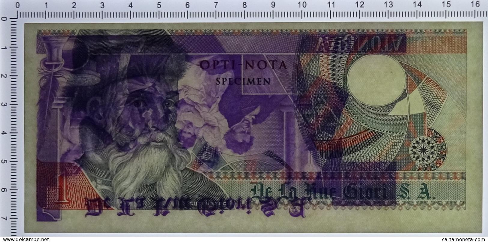 NO VALUE CAMPIONE SPECIMEN DE LA RUE GIORI OPTI NOTA GUTENBERG FDS - [ 7] Fautés & Variétés