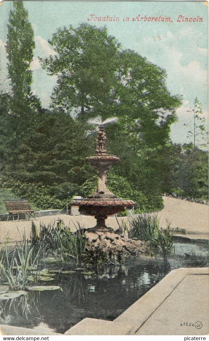 Fountain In Arboretum,Lincoln 1906 (Valentine's 49252) - Lincoln