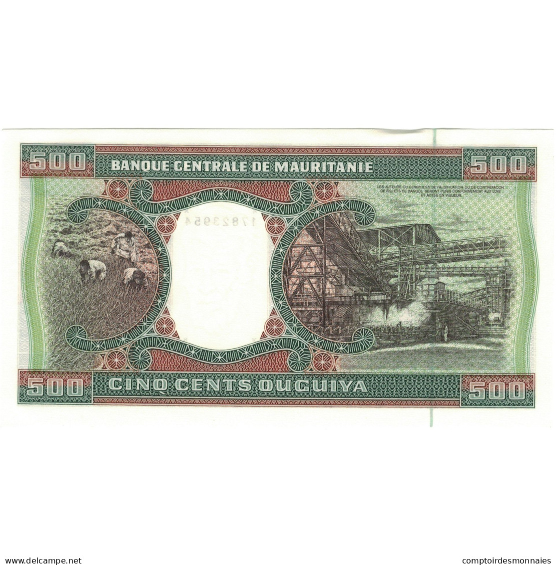 Billet, Mauritanie, 500 Ouguiya, 1996, KM:6i, SPL+ - Mauritanië