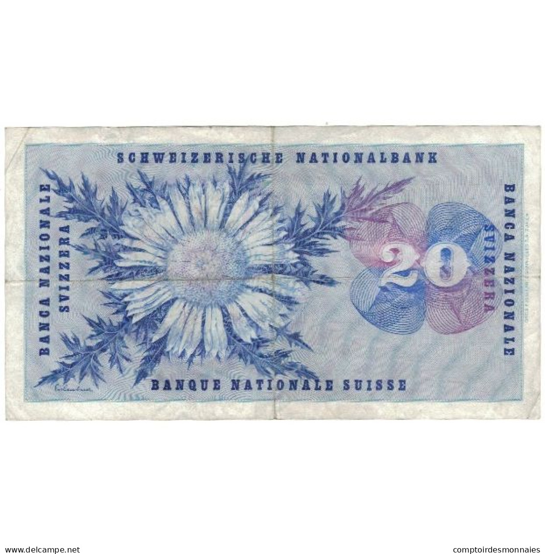 Billet, Suisse, 20 Franken, 1965, 1965-01-21, KM:46l, TTB - Suisse