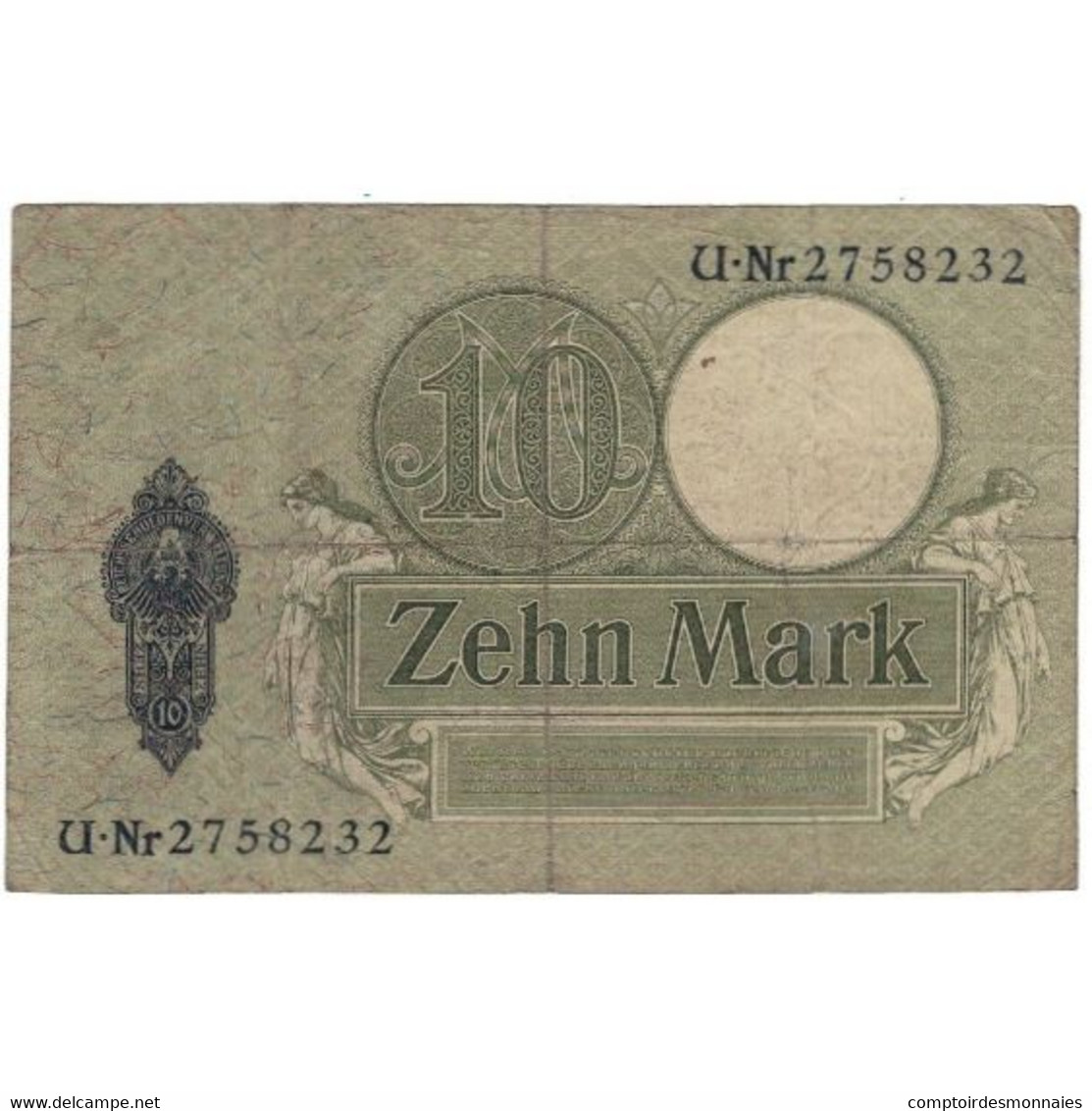 Billet, Allemagne, 10 Mark, 1906, 1906-10-06, KM:9b, TB - 10 Mark