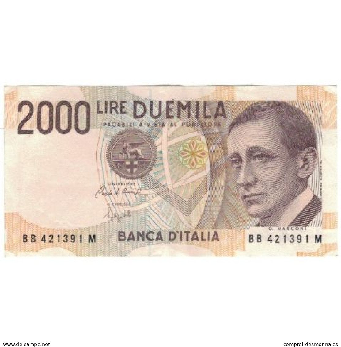 Billet, Italie, 2000 Lire, 1990-1992, Undated (1990-92), KM:115, SUP - 2.000 Lire