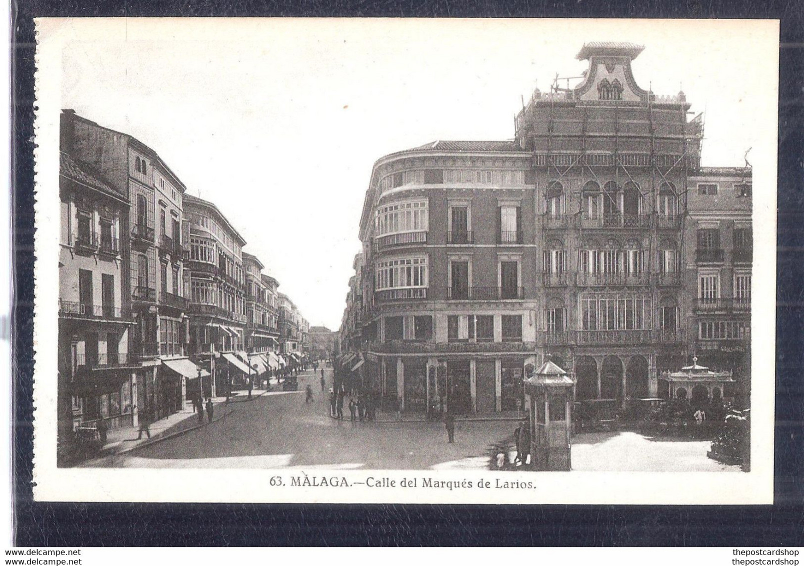 Serrated Edge SPAIN Malaga - Calle Del Marques De Larios - ( Grafos - Madrid ) UNUSED - Malaga