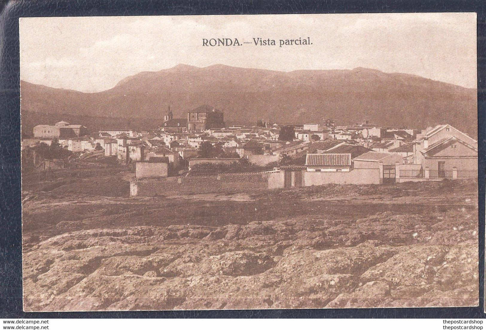 SPAIN RONDA (MÁLAGA) VISTA PARCIAL SEPIA (UNUSUAL SEPIA) Unused - Malaga