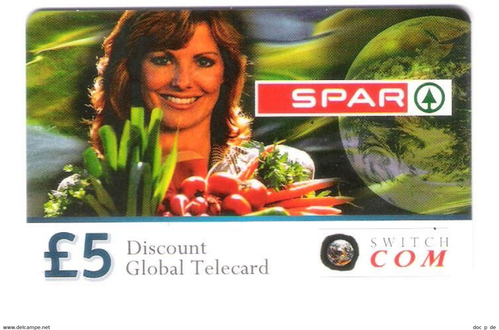 Ireland - Eire - Irland - Prepaid Card Calling Card - Switchcom Switch Com - Spar - Girl Femme Woman - Ireland