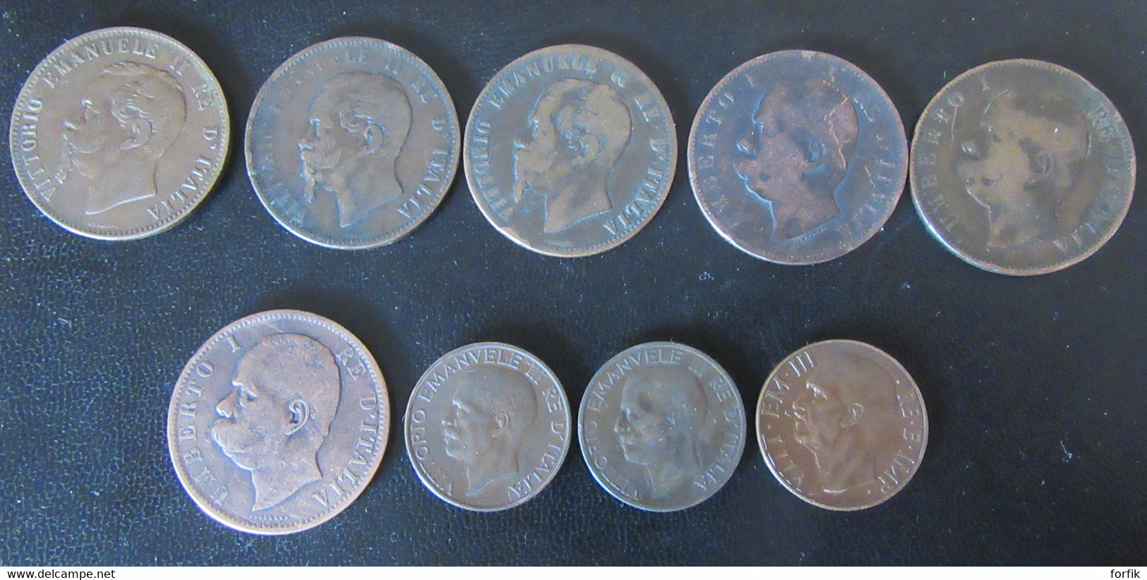 Italie / Italia - 9 Monnaies 10 Centesimi Entre 1866 Et 1939 - Sammlungen