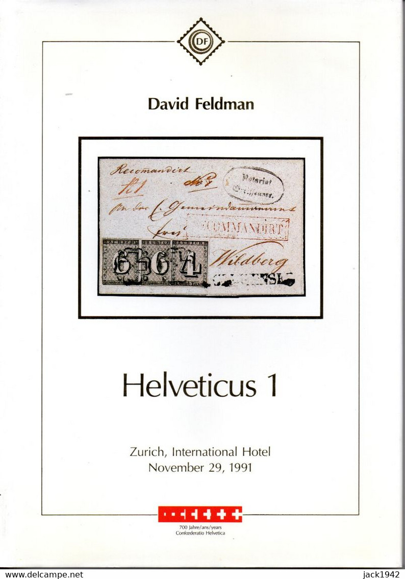 Schweiz - Helveticus 1 - David Feldman 1991 - Catalogues For Auction Houses