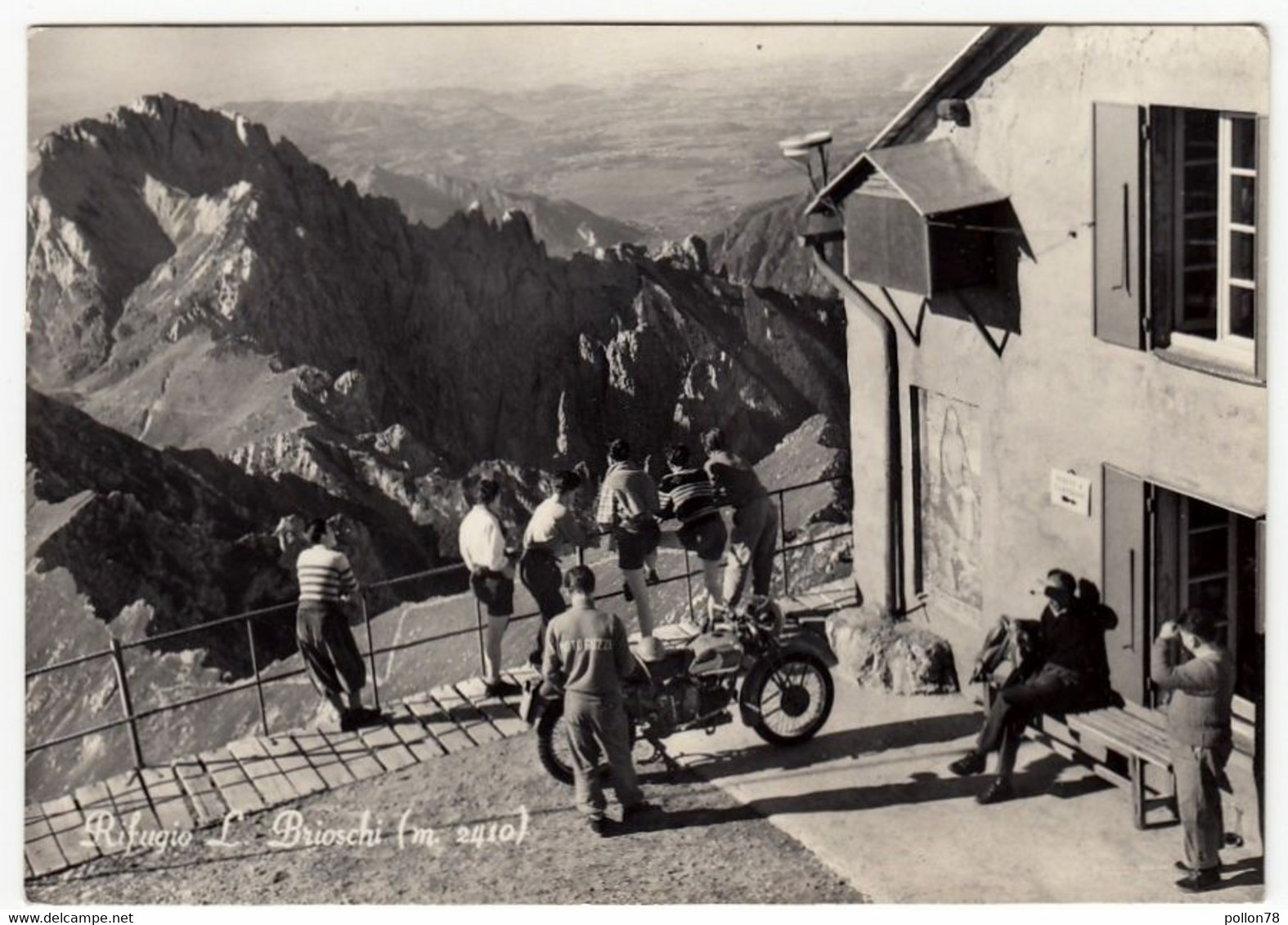 RIFUGIO L. BRIOSCHI - PASTURO - LECCO - 1957 - MOTO - MOTORCYCLE - Lecco