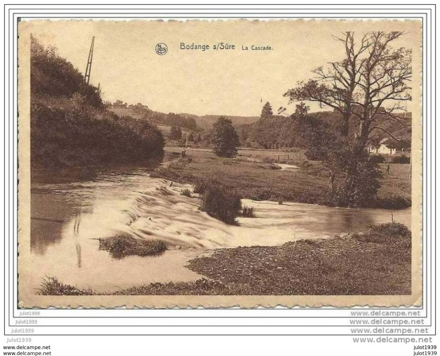 BODANGE ..-- La Cascade . Vers MARCINELLE ( Melle M.A. CORNIL ) . Voir Verso . - Fauvillers