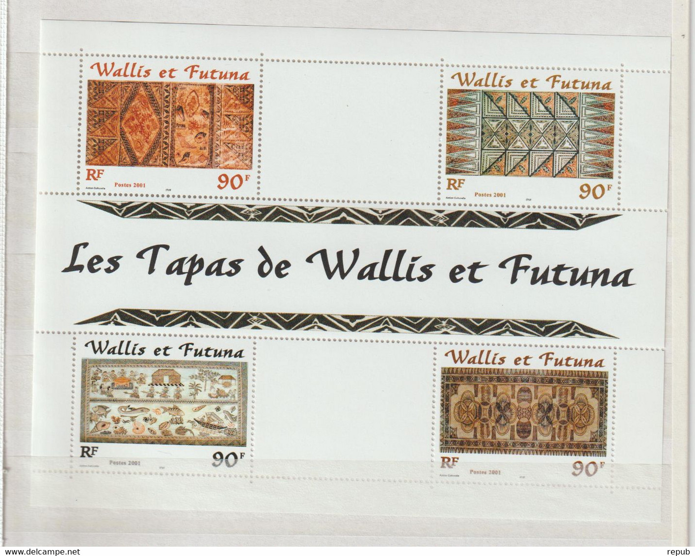 Wallis Et Futuna Année Complète 2001 Poste 548 à 564 Et BF 10 ** MNH - Años Completos