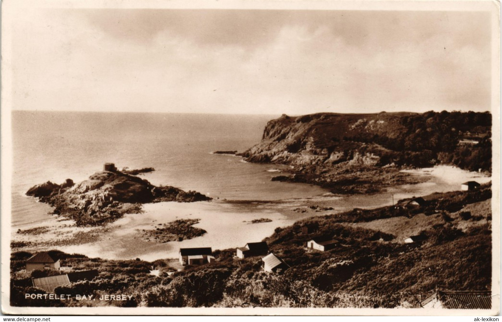 Postcard Jersey PORTELET BAY, JERSEY 1937 - Sonstige & Ohne Zuordnung