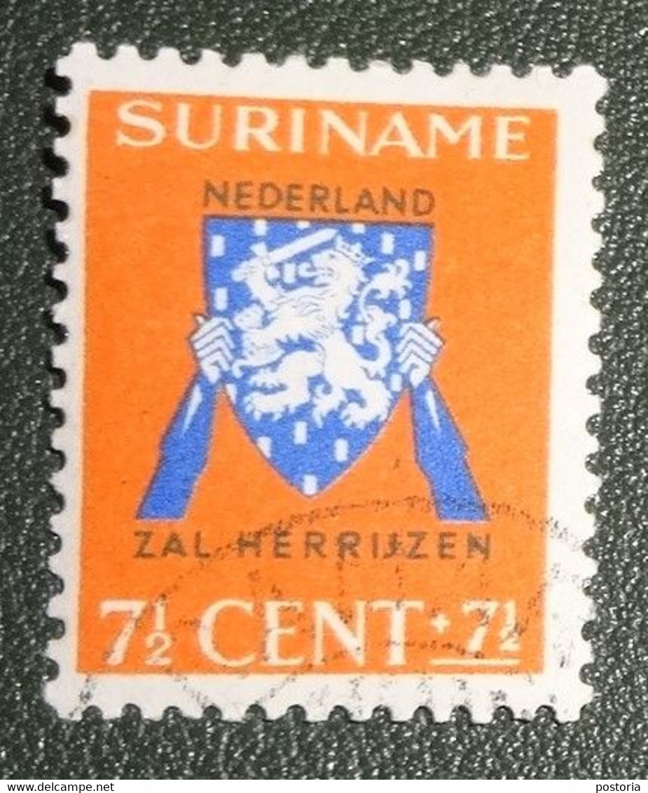 Suriname - NVPH - 197 - 1941 - Gebruikt - Cancelled - Vrij Nederland - Suriname ... - 1975