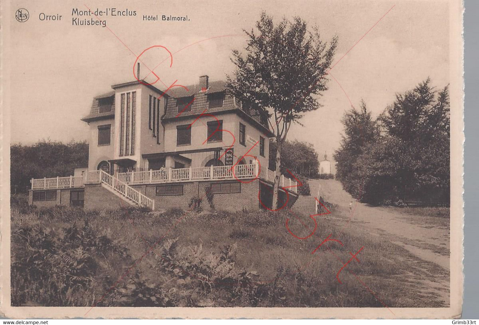 Orroir - Hôtel Balmoral - Postkaart - Kluisbergen