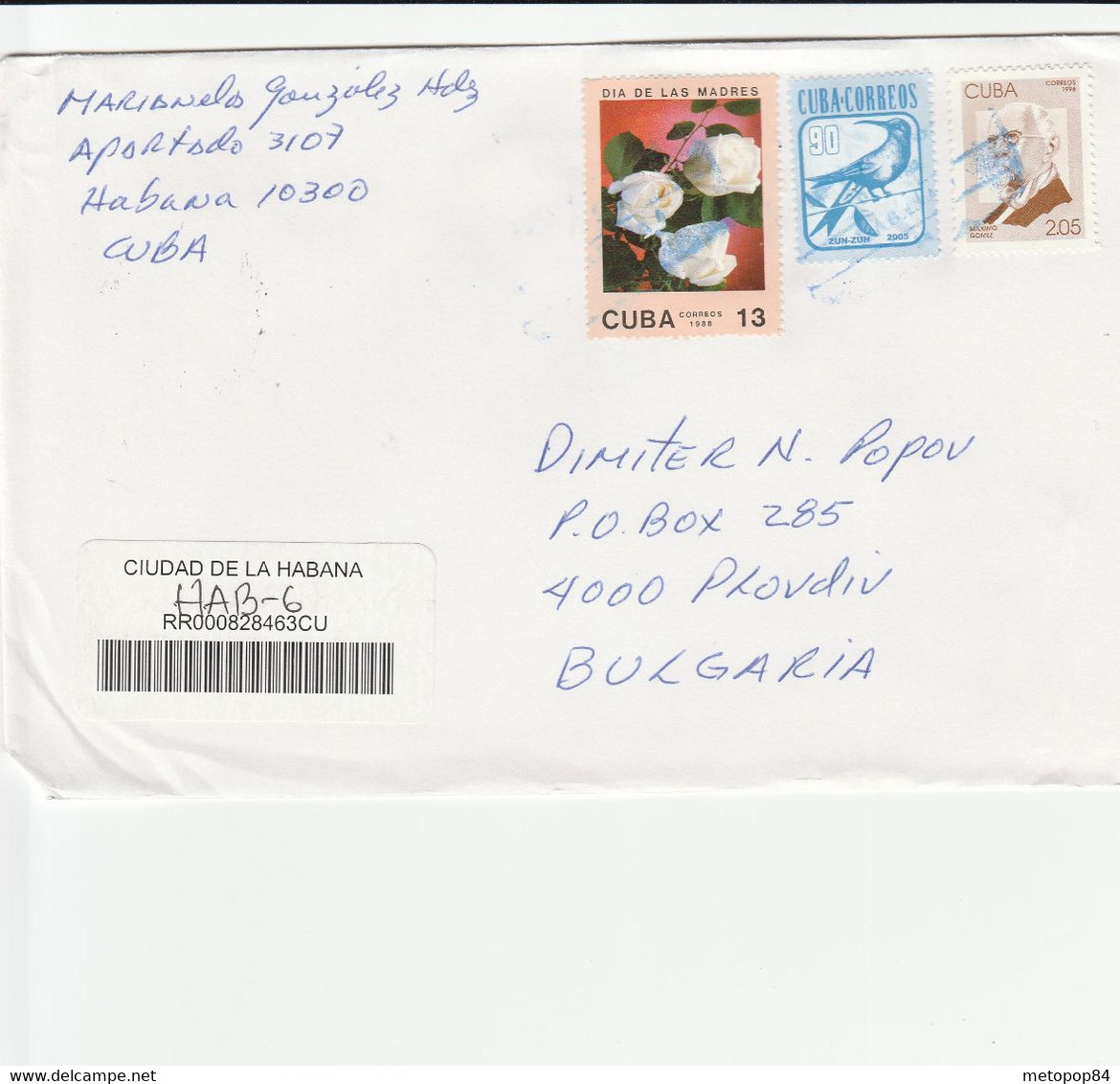 Cuba Postally Used Cover - Briefe U. Dokumente