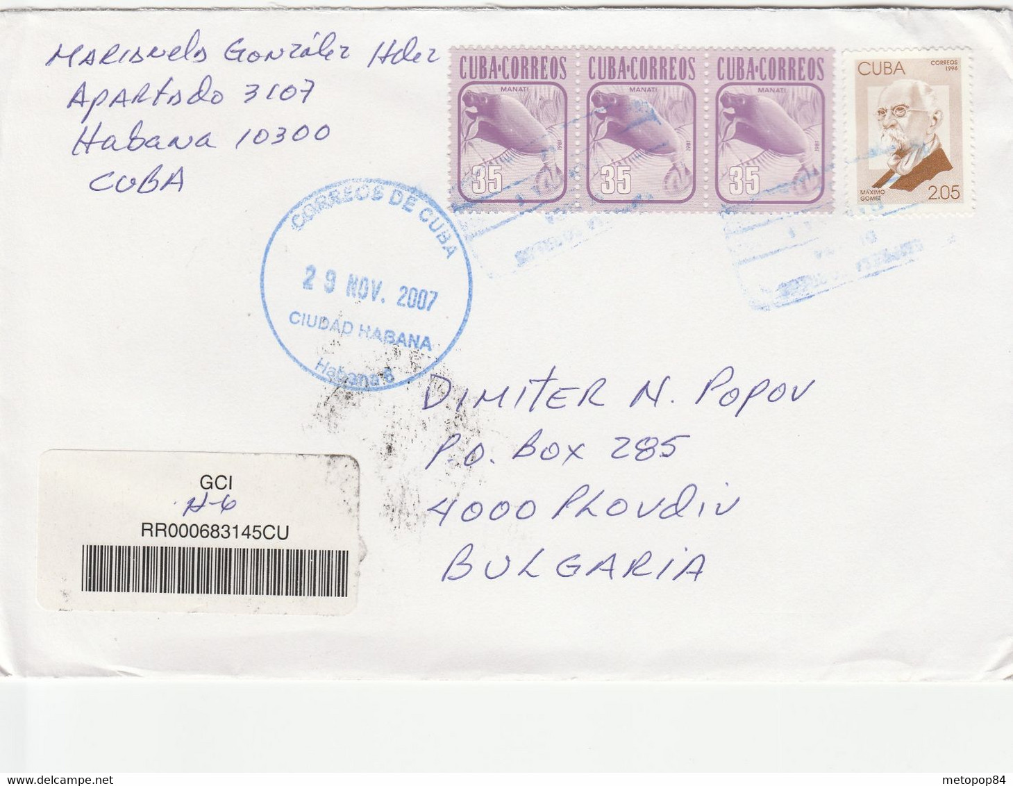 Cuba Postally Used Cover - Briefe U. Dokumente