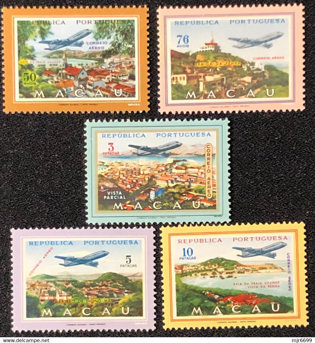 MACAU 1960 AIR MAIL - MACAU VIEWS SET MNH CAT 62EUROS - Poste Aérienne