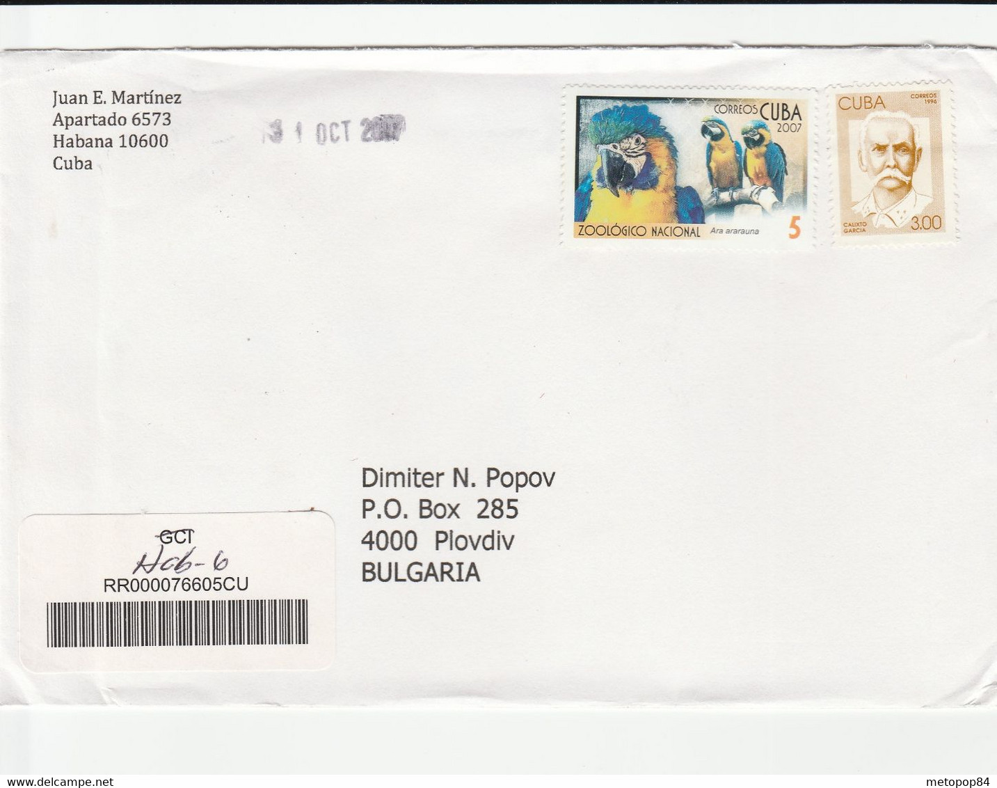 Cuba Postally Used Cover - Cartas & Documentos