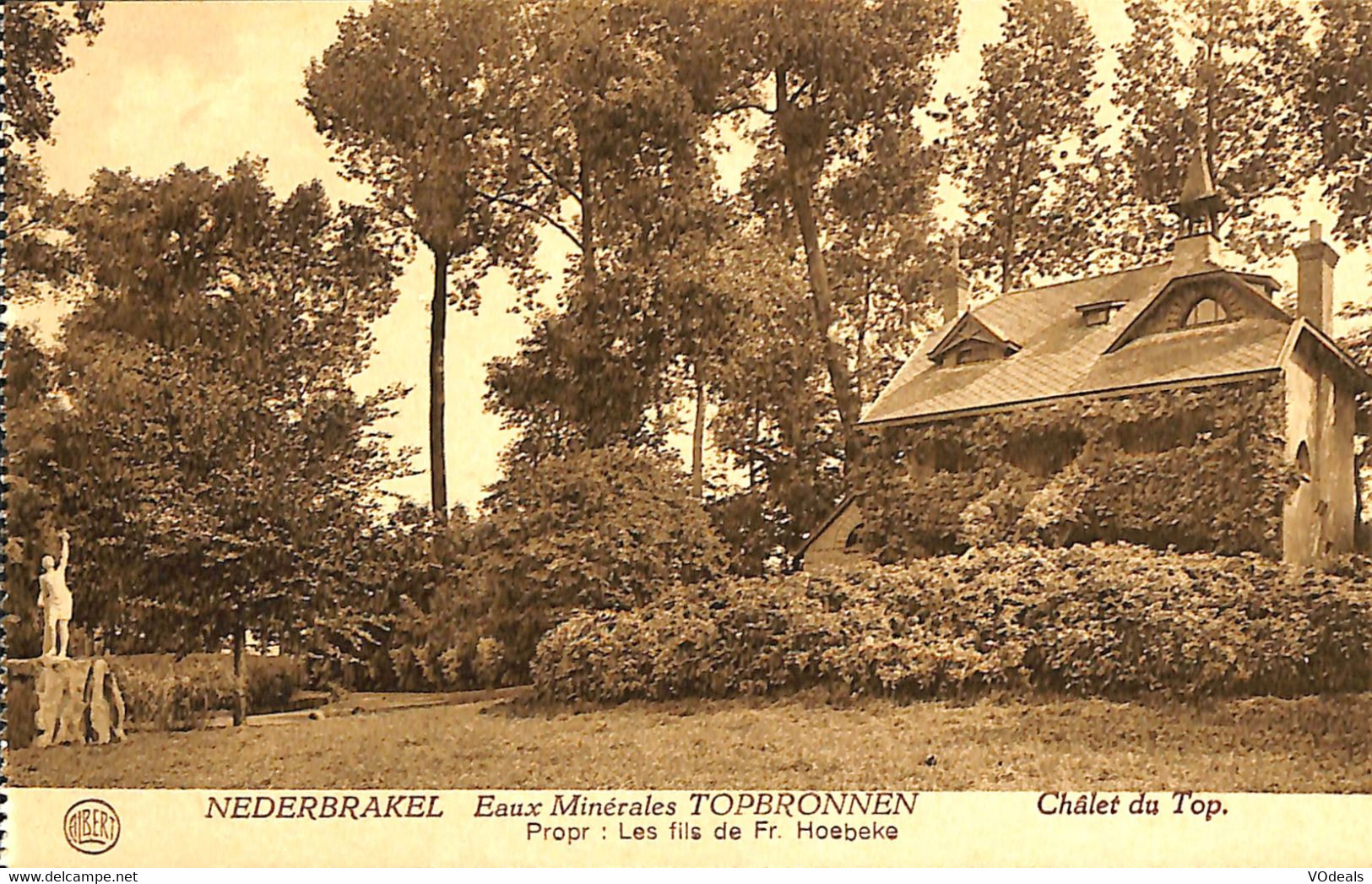 035 266 - CPA - Belgique - Nederbrakel - Eaux Minerales Topbronnen - Etablissements D'exploitation - Chalet Du Top - Brakel