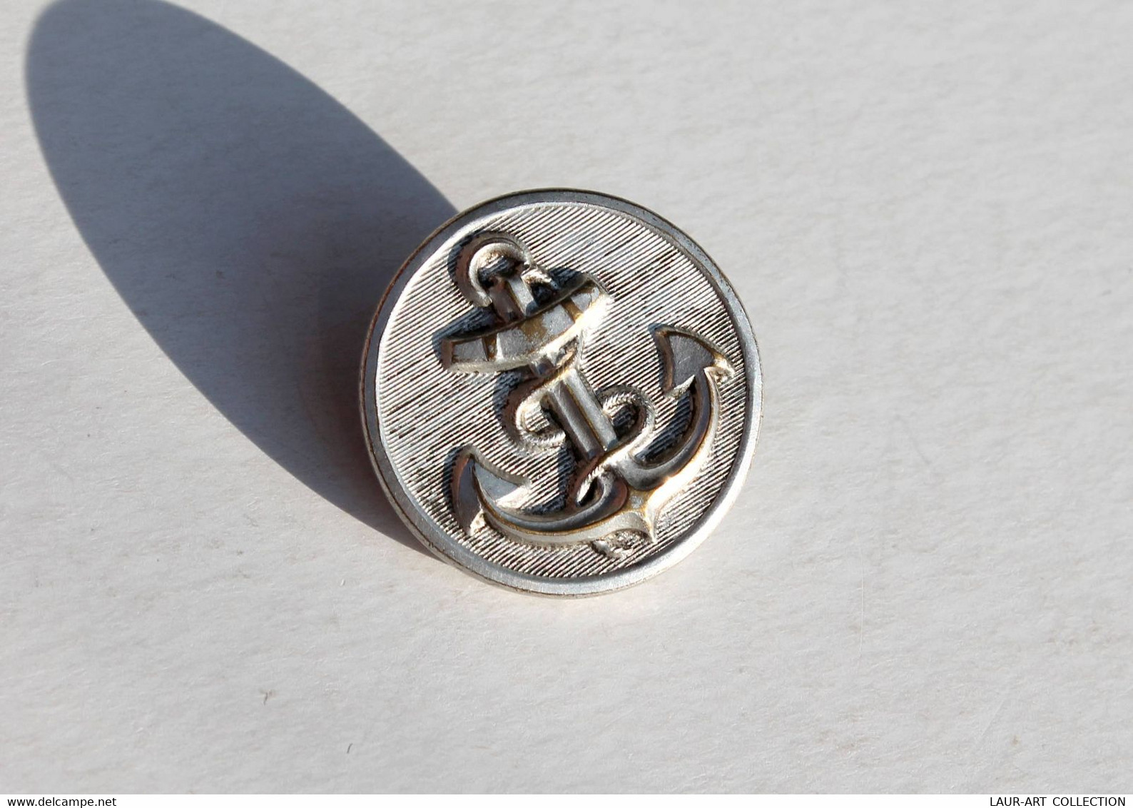 BOUTON UNIFORME - MILITAIRE MARINE OFFICIER ARMEE NAVAL - ANCRE MARITIME - 27mm            (2202.64) - Bottoni