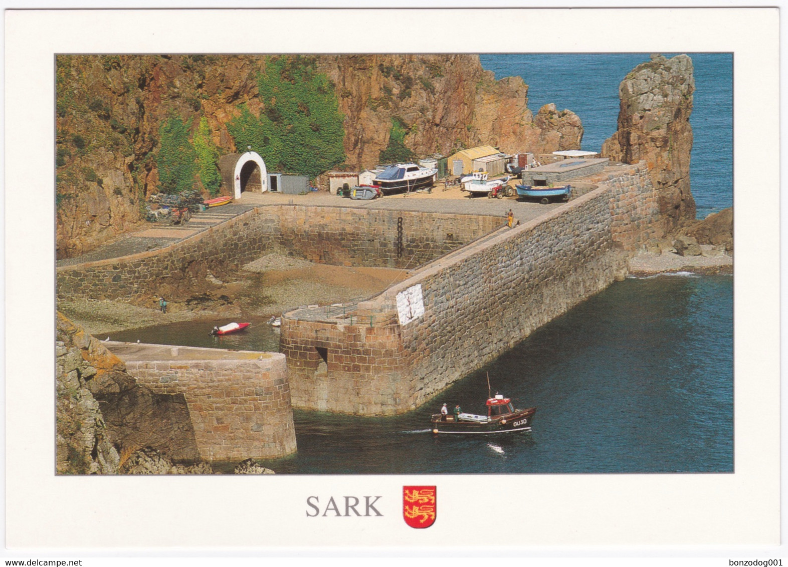Sark Scene - Le Creux Harbour, Sark, Channel Islands. Unposted - Sark