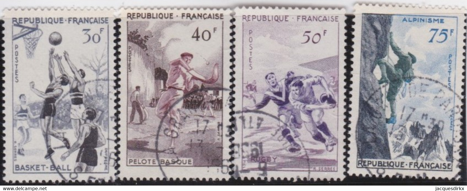 France   .  Y&T    .   1072/1075     .       O    .    Oblitéré - Gebraucht