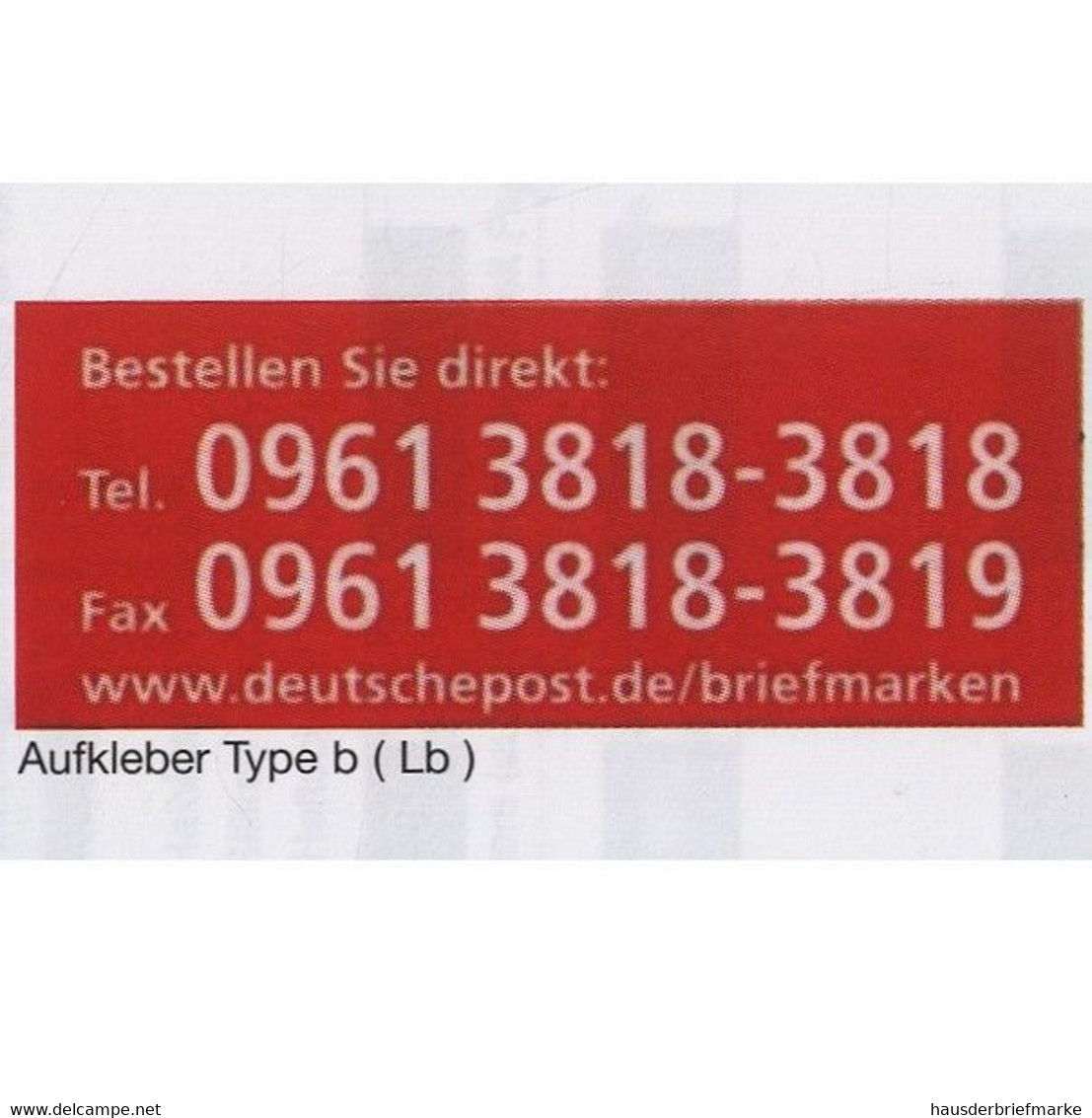 Bund Markenheftchen MH 59 I Lb Mit Kleinem Roten Bestell-Aufkleber - Other & Unclassified