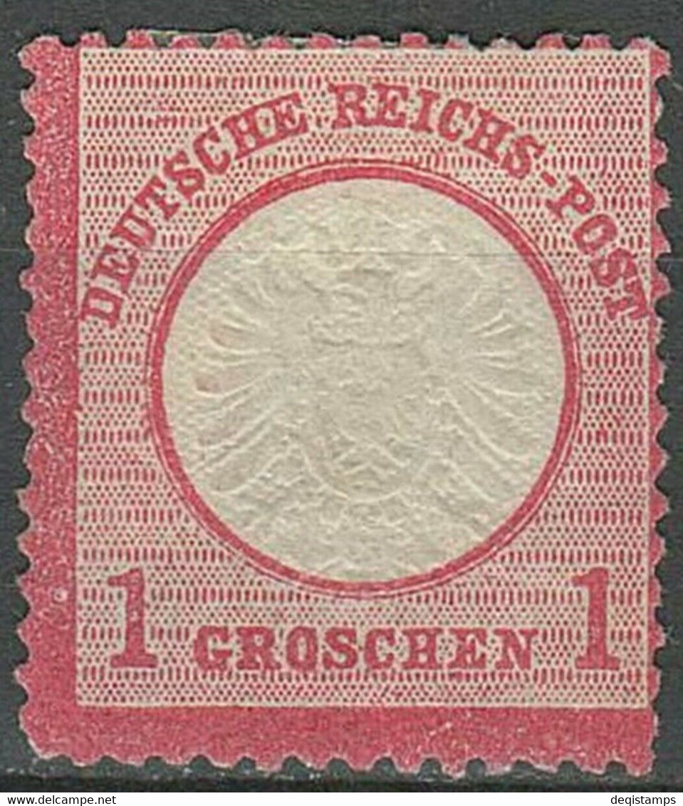 Deutsches Reich 1872 -1 Gr. ☀ Großer Schild ☀ Ungebraucht Ohne Gummi - Nuevos