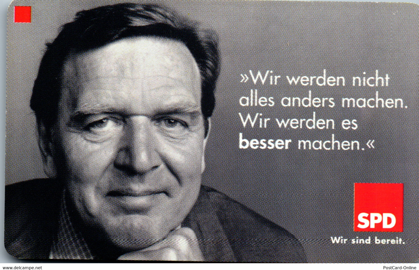 18001 - Deutschland - SPD , Gerhard Schröder - R-Series: Regionale Schalterserie