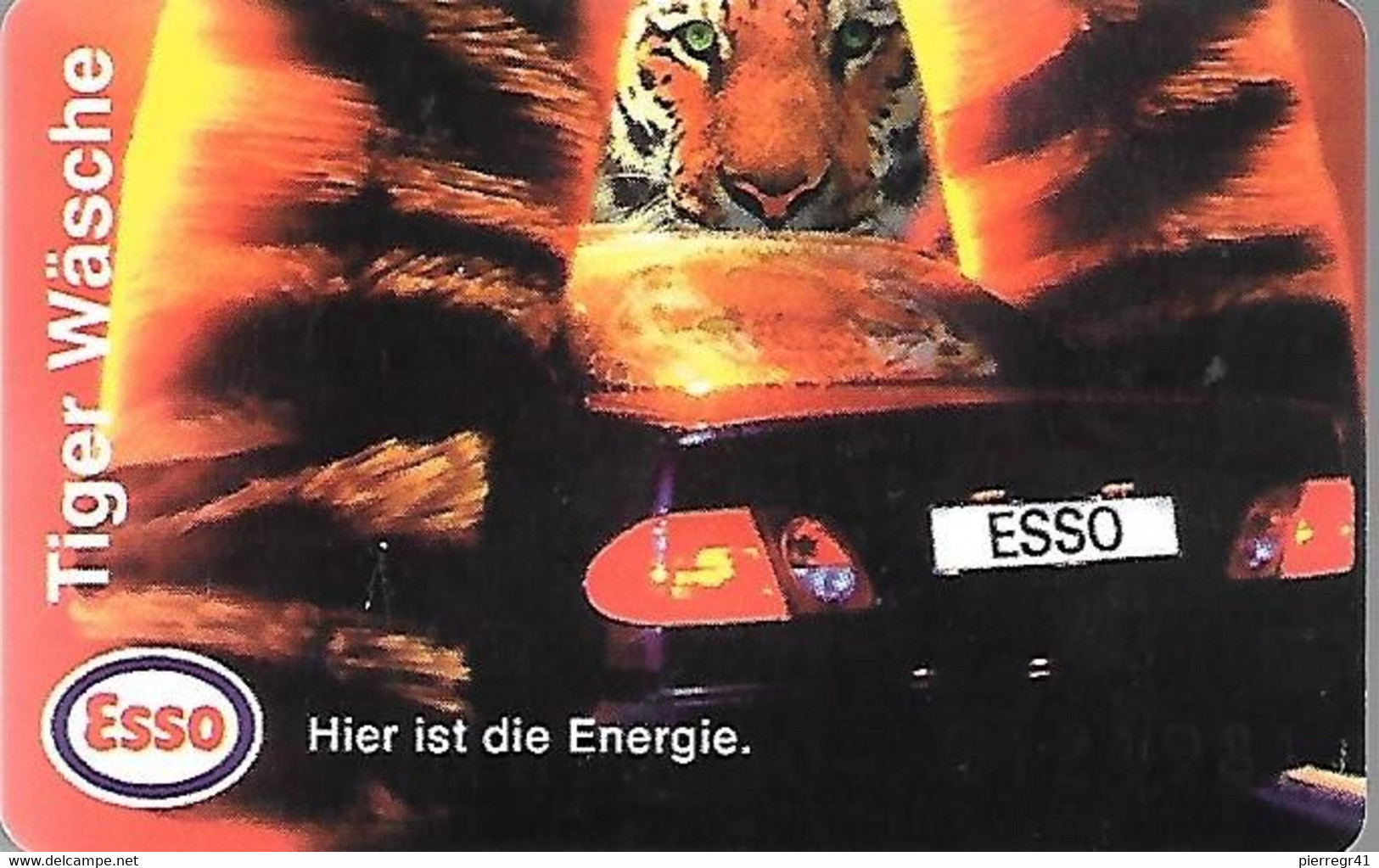 CARTE-PUCE-ALLEMAGNE-ESSO-THEMES ANIMAUX-TIGRES-TBE- - Oerwoud