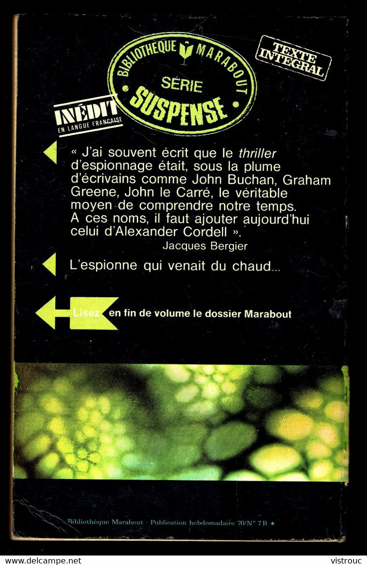 "LA CHINOISE BLONDE", D'Alexander CORDELL - Ed. MARABOUT N° 343 - 1970. - Other & Unclassified