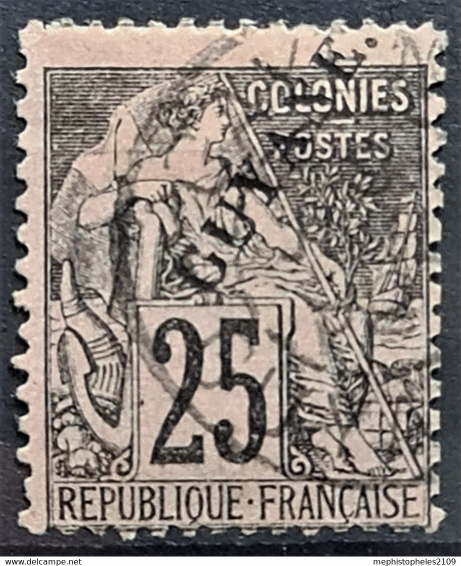 GUYANE FRANCAISE 1892 - Canceled - YT 23 - 25c - Usados