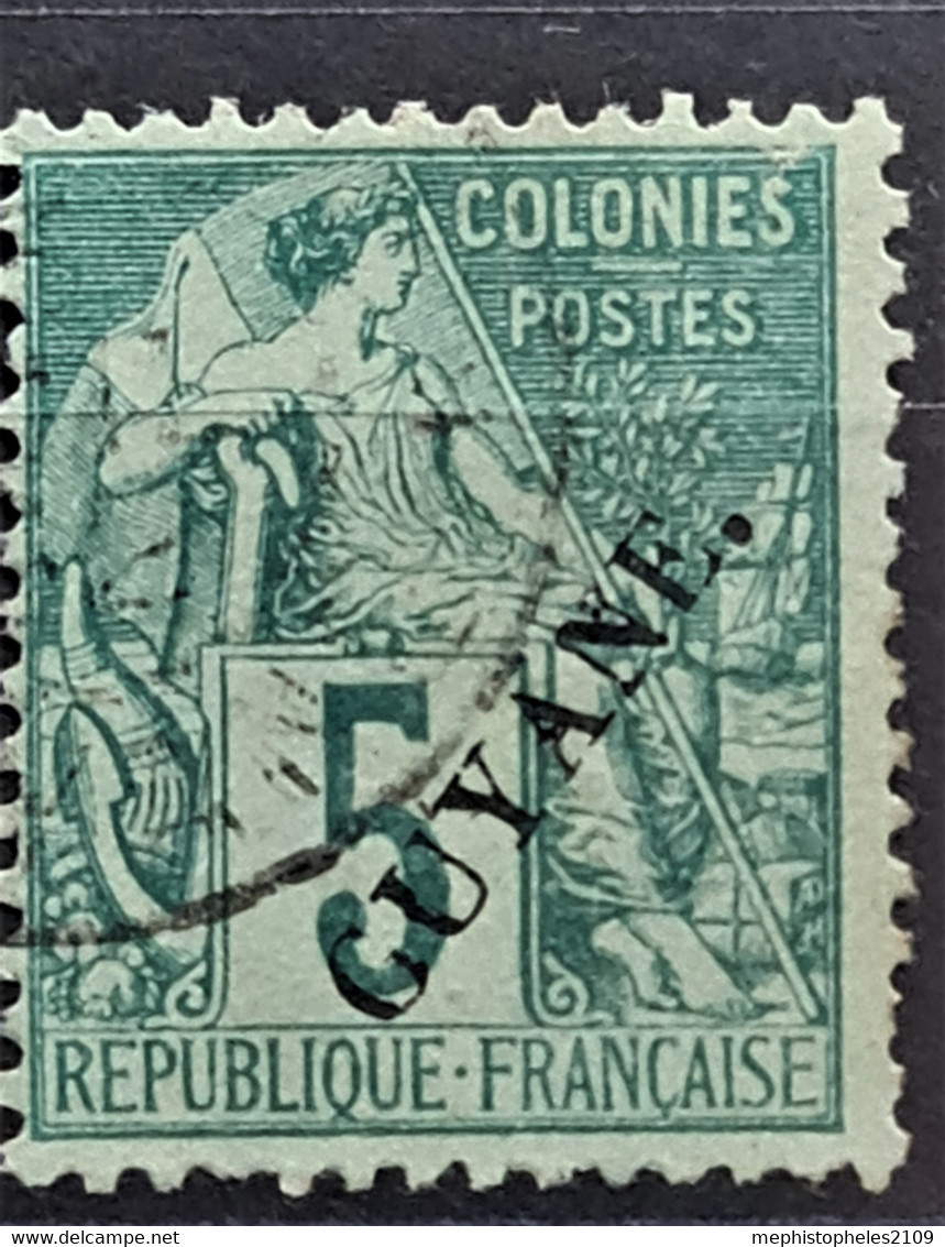 GUYANE FRANCAISE 1892 - Canceled - YT 19 - 5c - Gebruikt