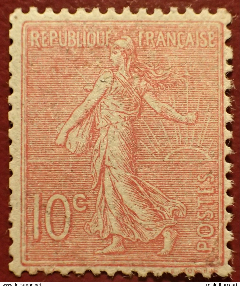 R1300/147 - 1903 - TYPE SEMEUSE LIGNEE - N°129 NEUF* - VARIETE ➤➤➤ Impression RECTO VERSO - Unused Stamps