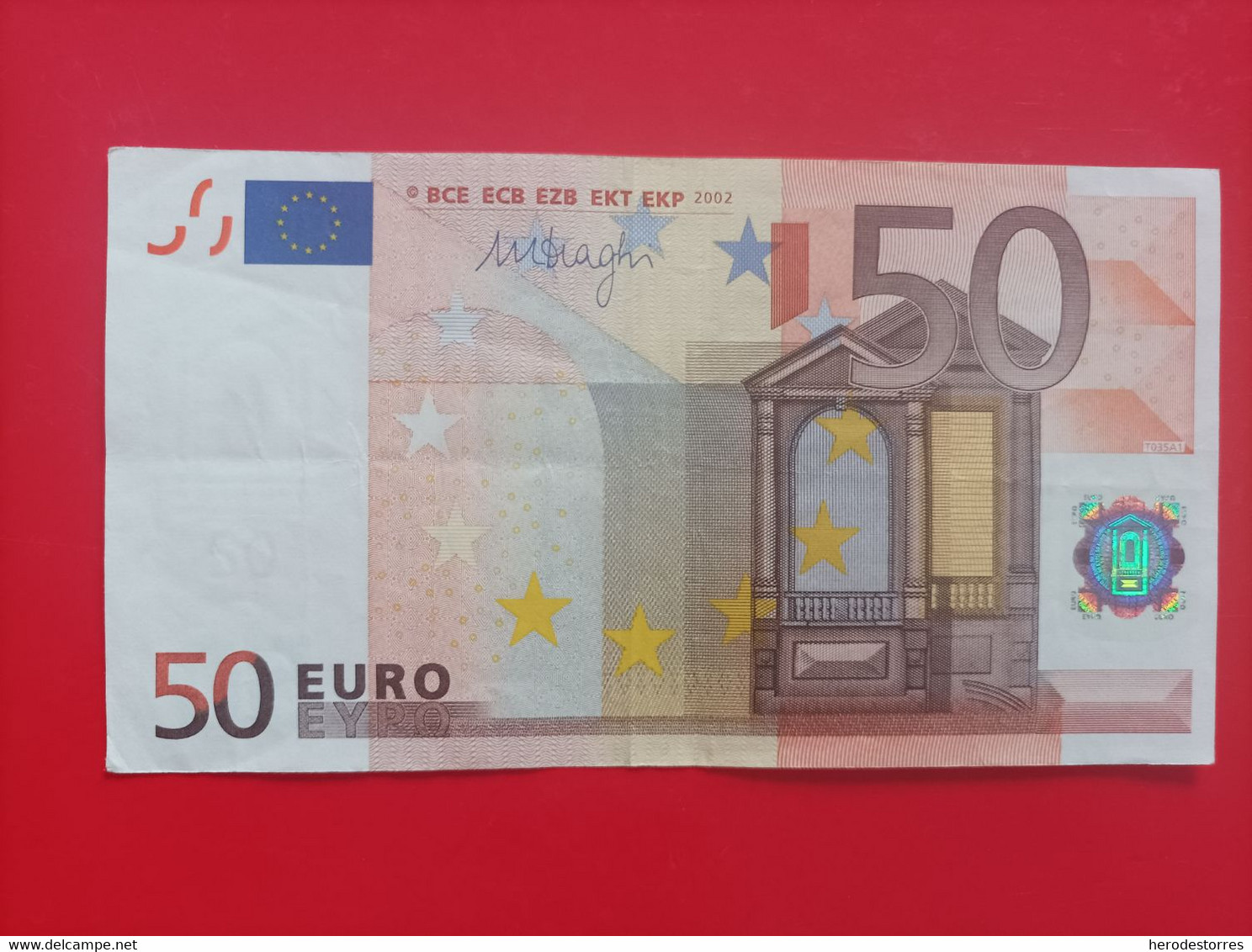 50 EURO BELGICA(Z) T035A1 First Position, DRAGHI - 50 Euro