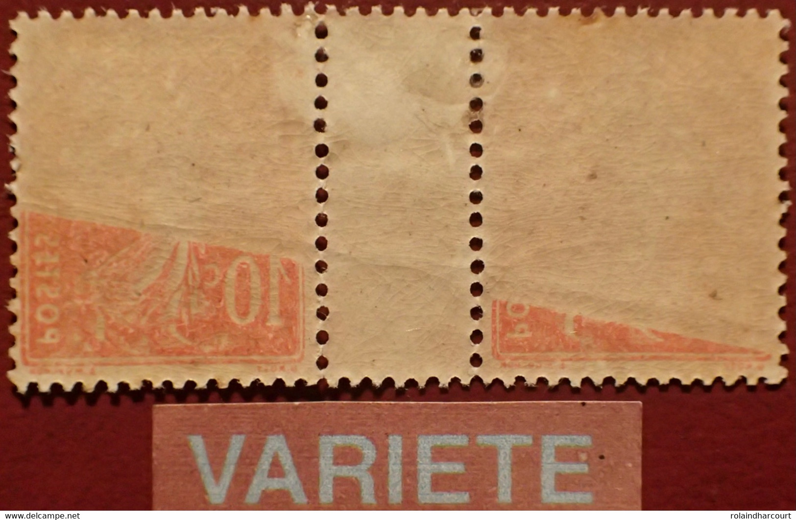 R1300/152 - 1908 - TYPE SEMEUSE CAMEE - N°138 Mill.8 TIMBRES NEUFS* - VARIETE ➤➤➤ Impression RECTO VERSO Partielle - Nuovi