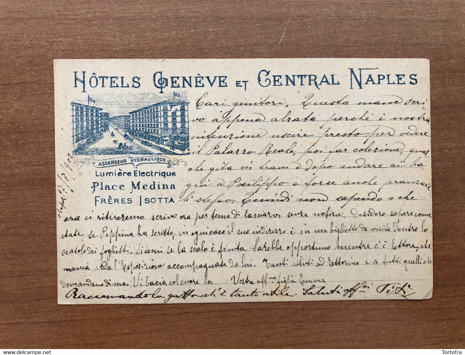 NAPOLI HOTELS GENEVE ET CENTRAL 1902 - Napoli (Naples)