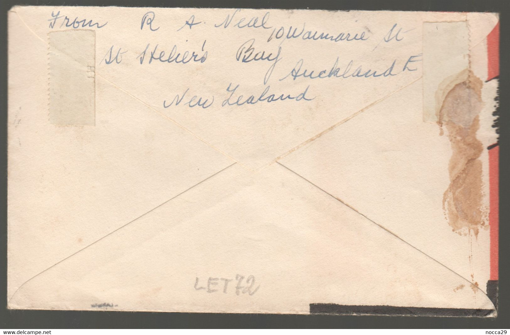 NUOVA ZELANDA - NEW ZEALAND - 1948 - BUSTA VIAGGIATA PER L'ITALIA - Briefe U. Dokumente
