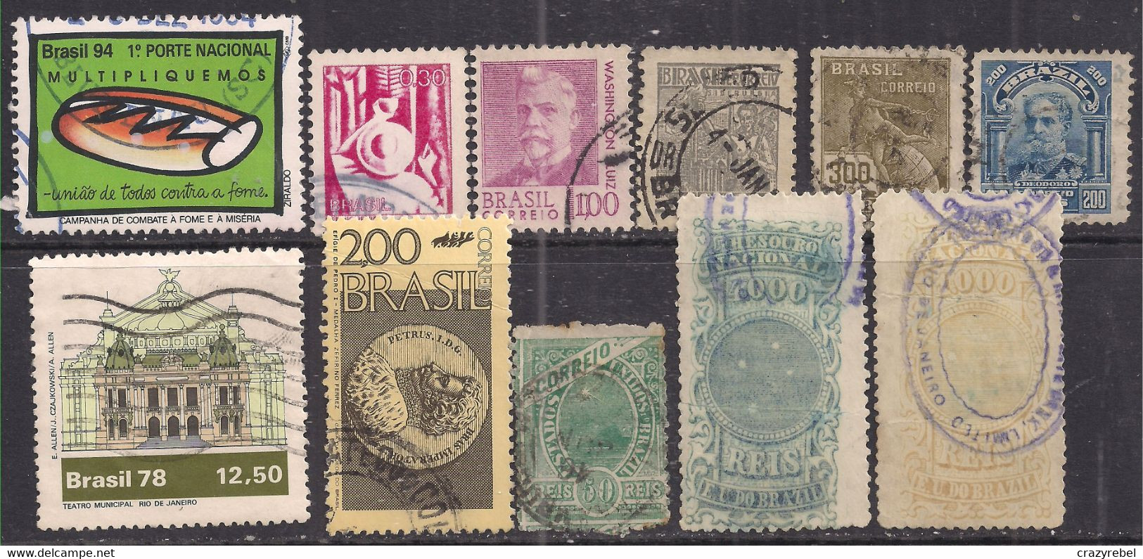 Brazil Selection Of 11 Used Stamps ( K511 ) - Collections, Lots & Series