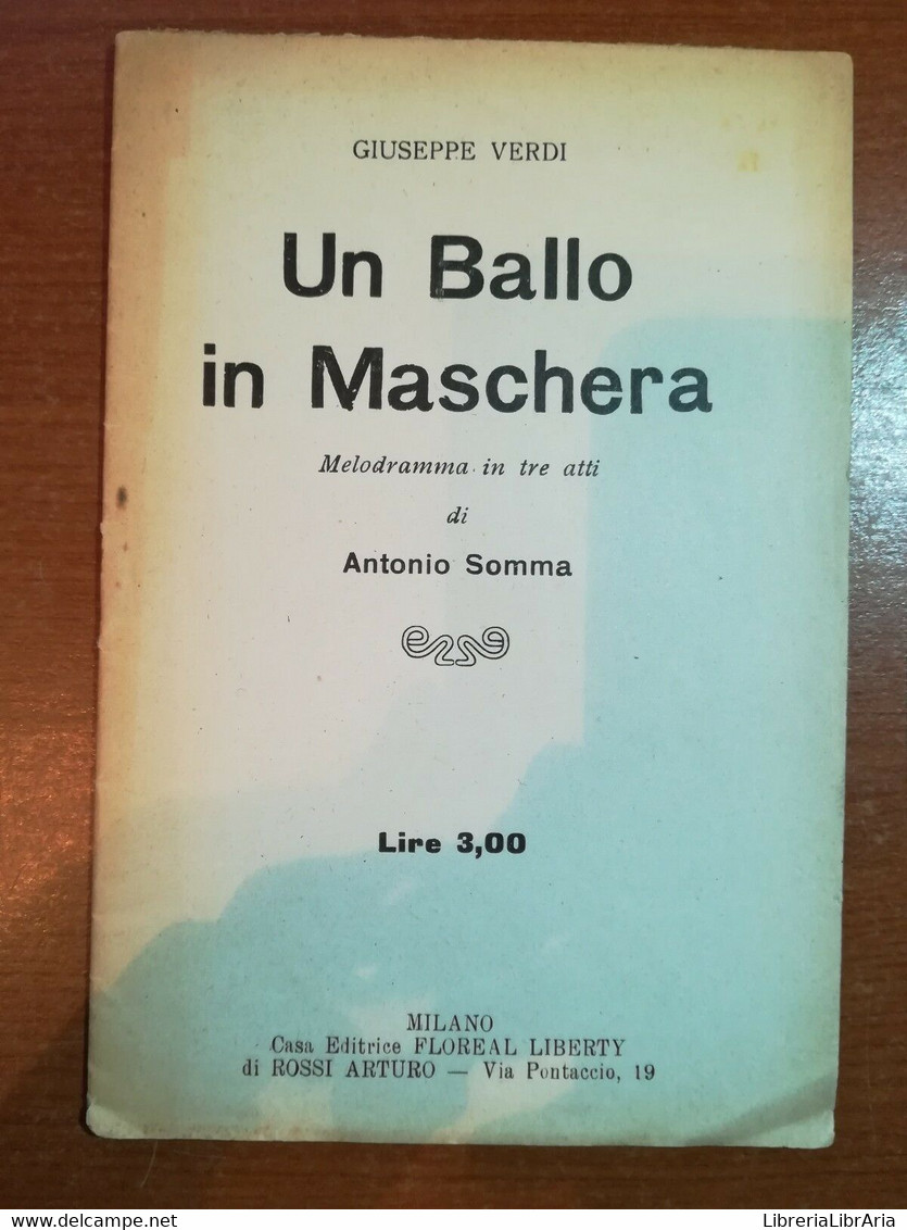 Un Ballo In Maschera - Giuseppe Verdi - Floreal - M - Sammlungen