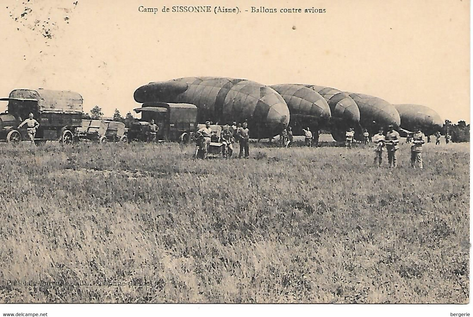 A/474           02    Camp De Sissonne          - Ballons Contre Avions   -   Le Parc - Sissonne