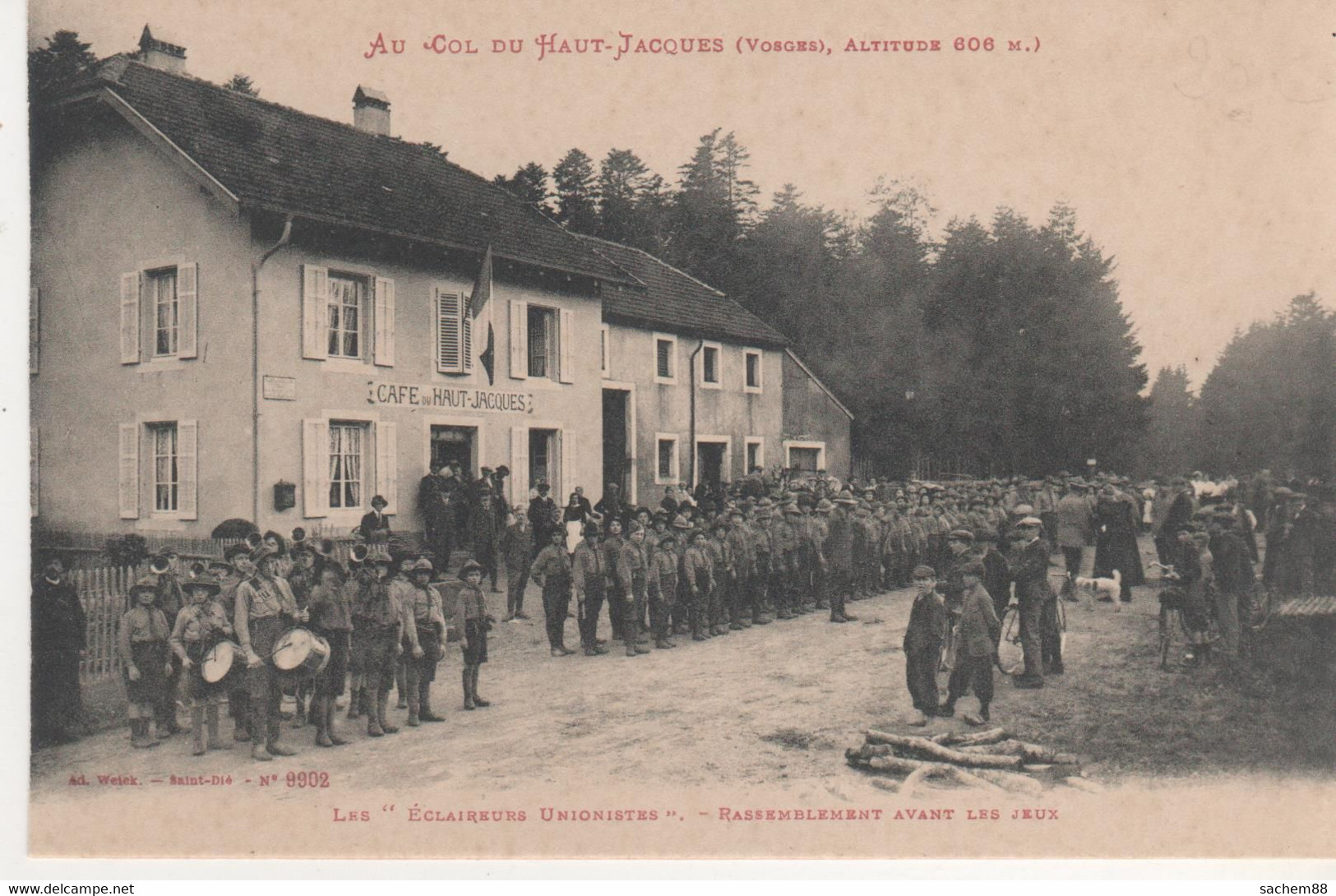 CPA  AU COL DU HAUT JACQUES ECLAIREURS UNIONISTES RASSEMBLEMENT AVANT LES JEUX - Autres & Non Classés