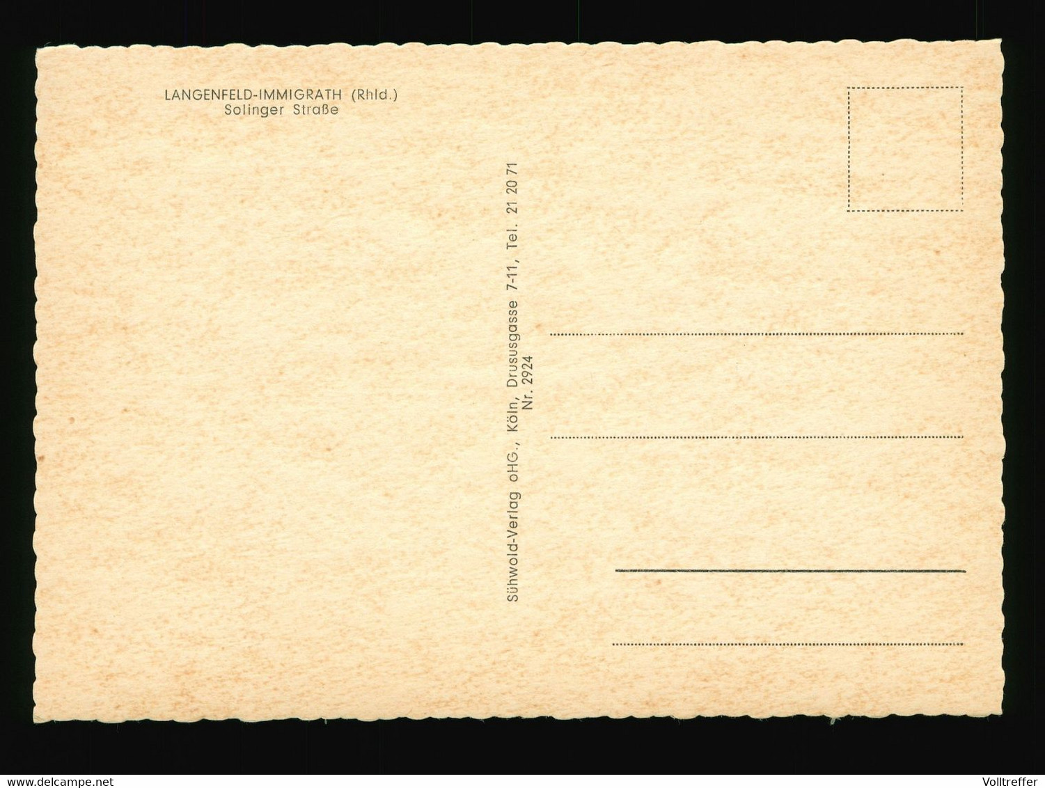 AK Um 1960, Langenfeld-Immigrath Rheinland, Solinger Straße, Geschäfte, Oldtimer Ua. VW Käfer - Langenfeld