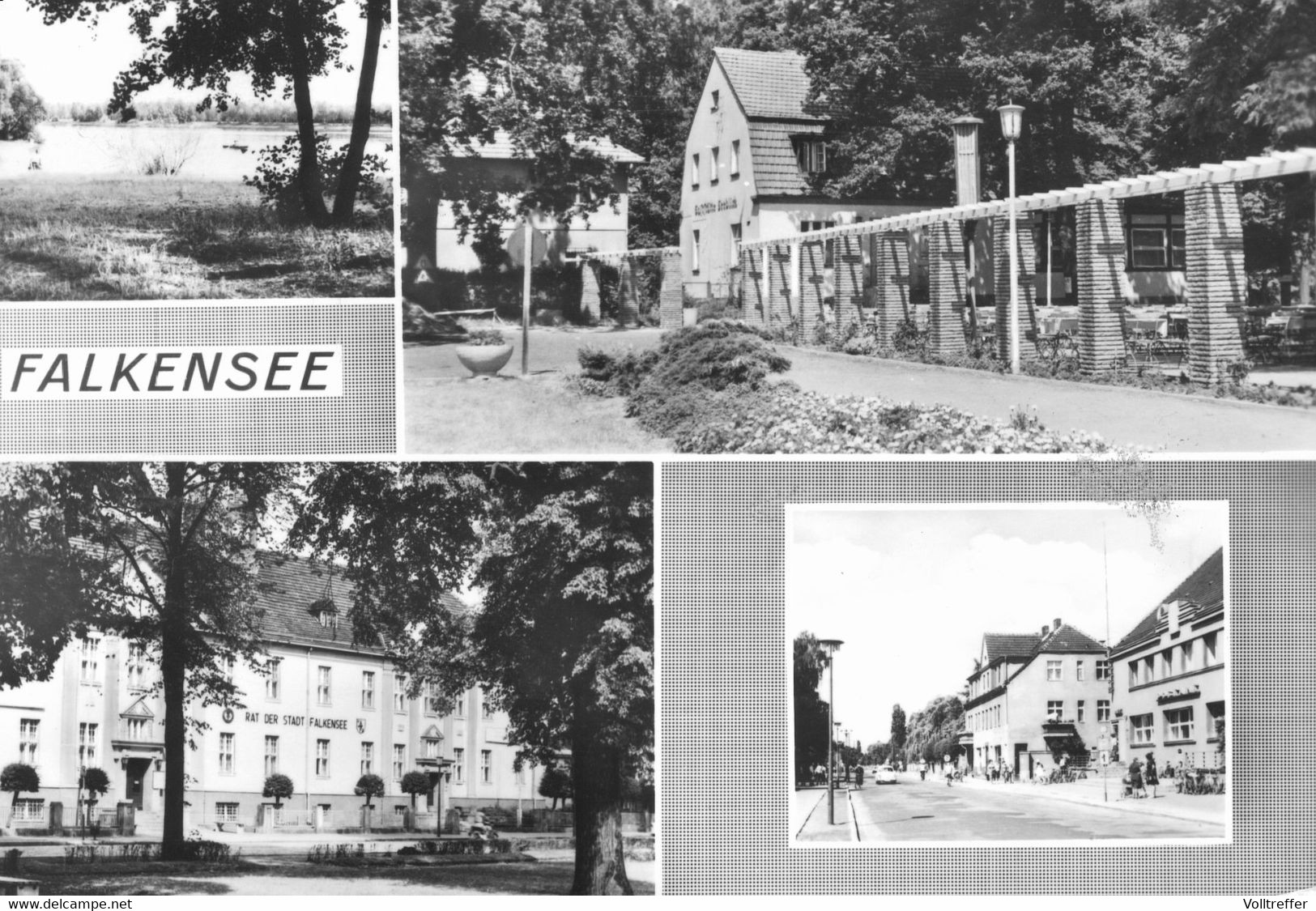 DDR Mehrbild AK Um 1979, Falkensee, U.a. Mit Gaststätte Seeblick Inh. Paul Hapke, Rat Der Stadt, - Falkensee