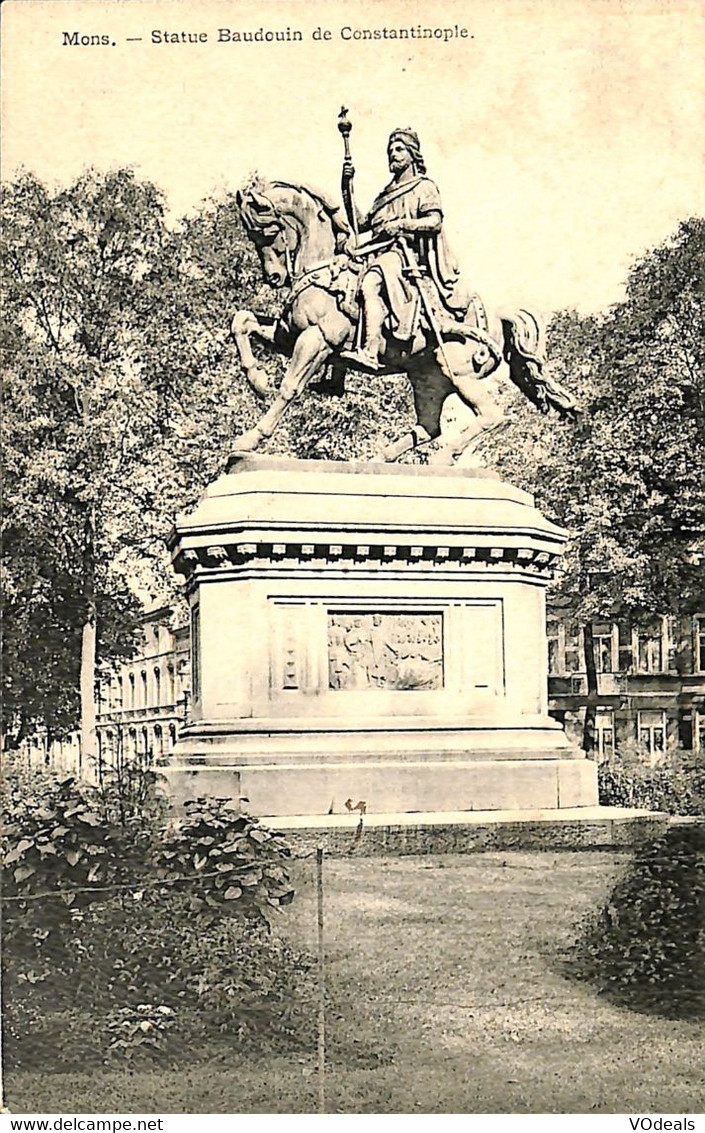 035 272 - CPA - Belgique - Mons - Statue Baudouin De Constantinople - Mons