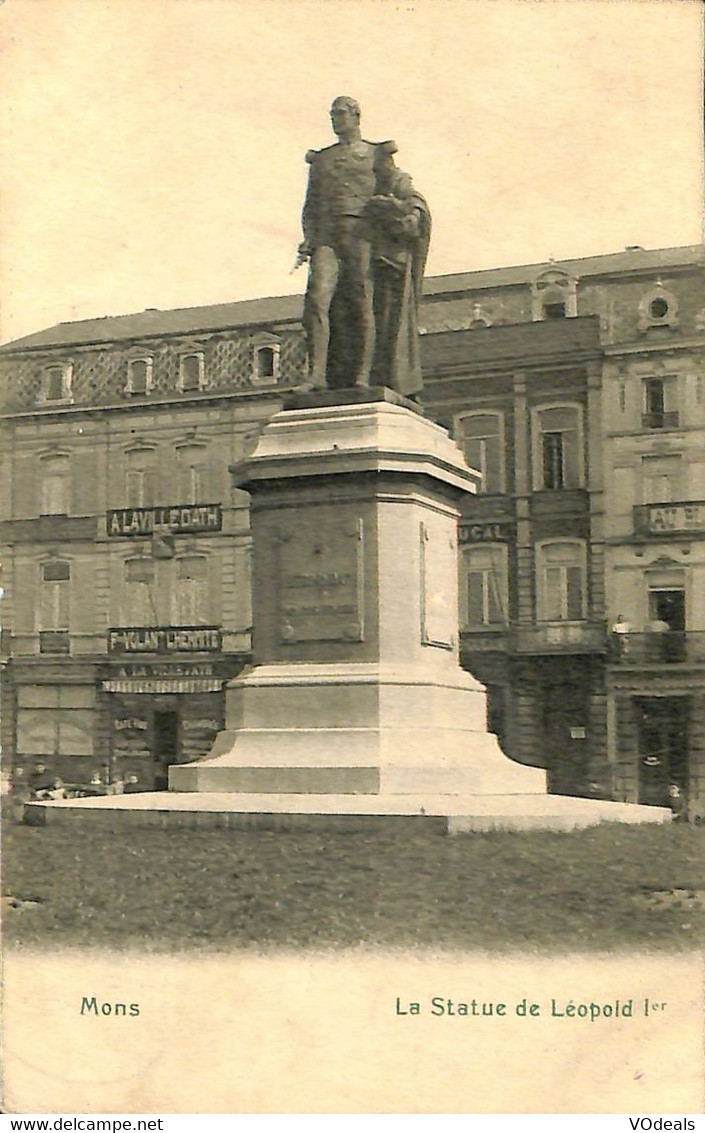 035 273 - CPA - Belgique - Mons - Statue De Léopold 1 Er - Mons