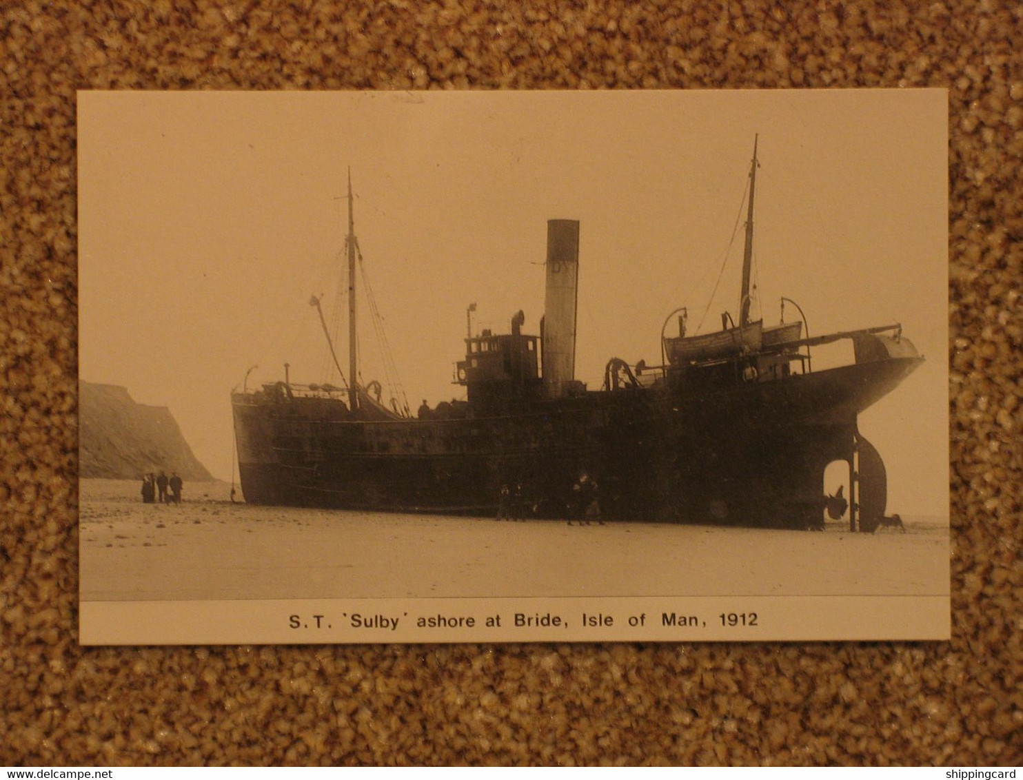 SULBY ASHORE AT BRIDE ISLE OF MAN 1912 - MODERN - Commerce